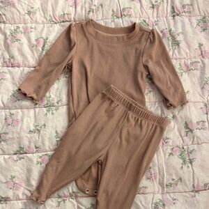 Cloud Island Kids Matching Set in Dusty Pink